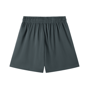 Dark gray shorts on a white background