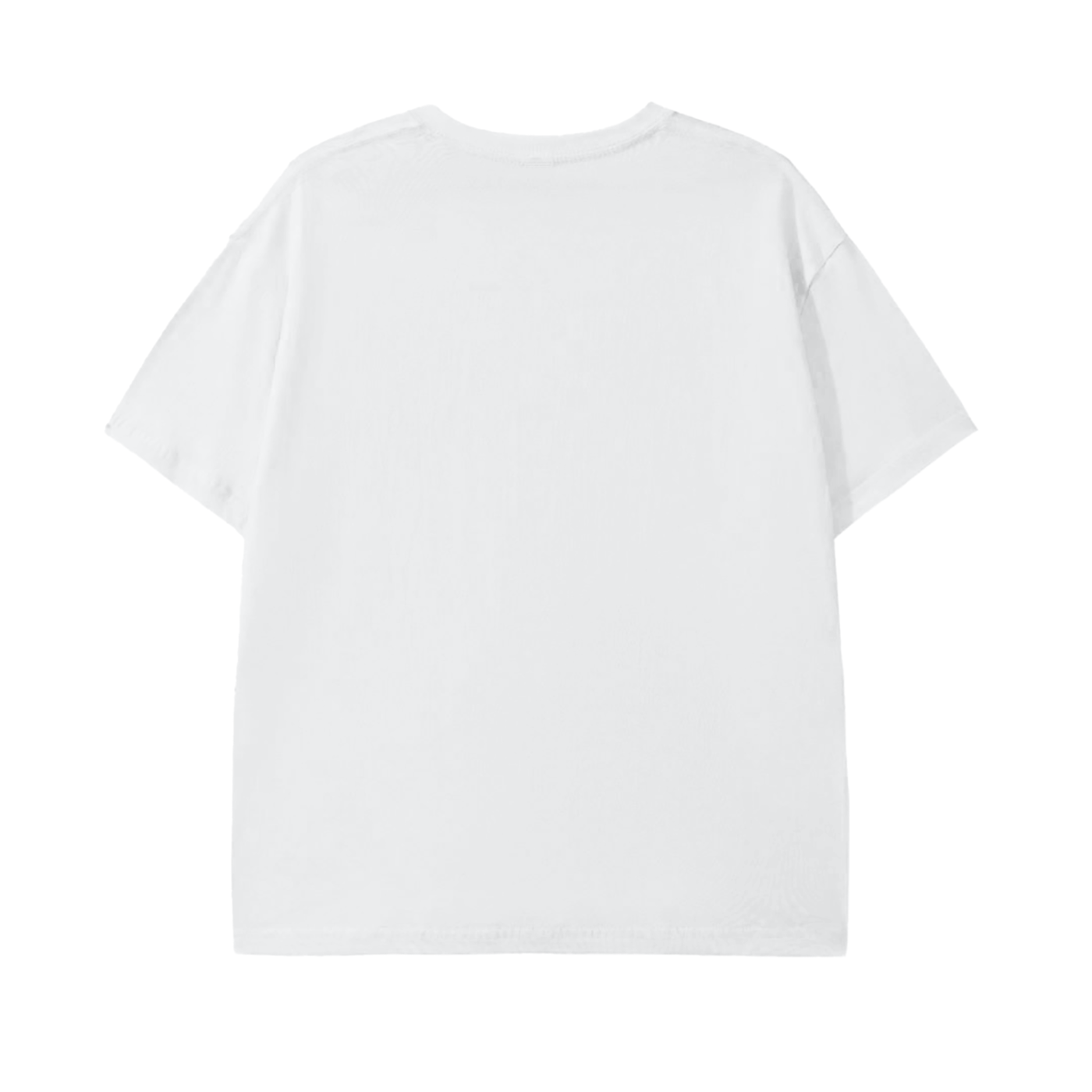 White t-shirt on a white background