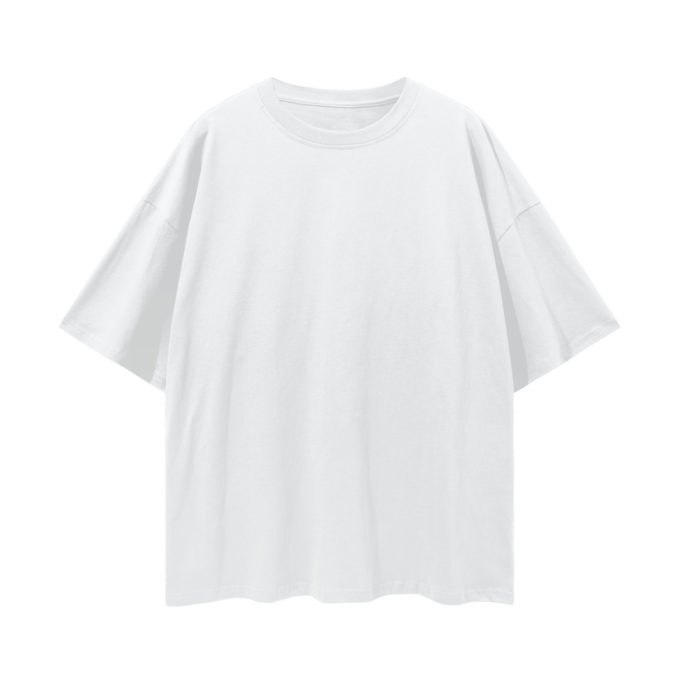 White t-shirt on a white background
