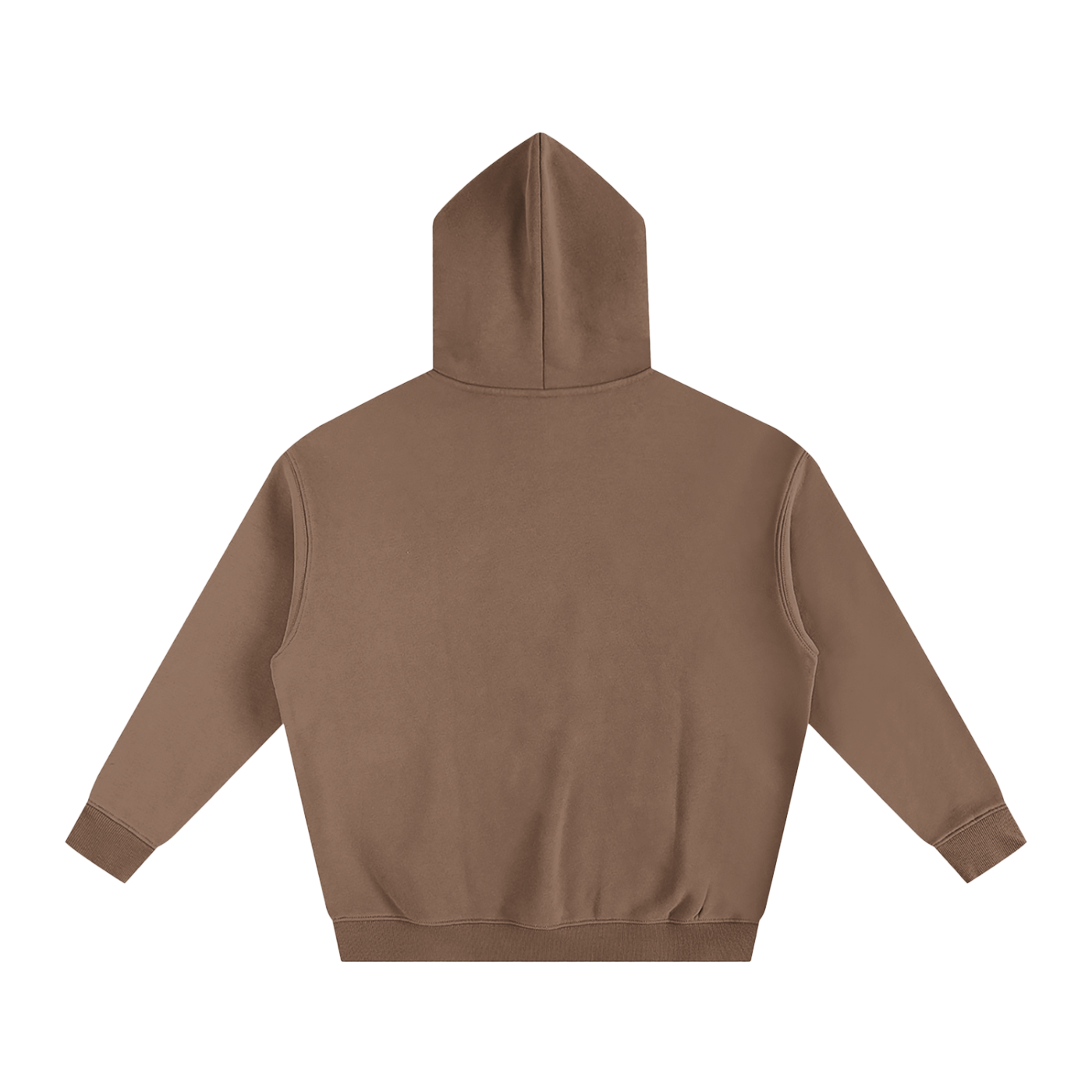 Brown hoodie on a white background