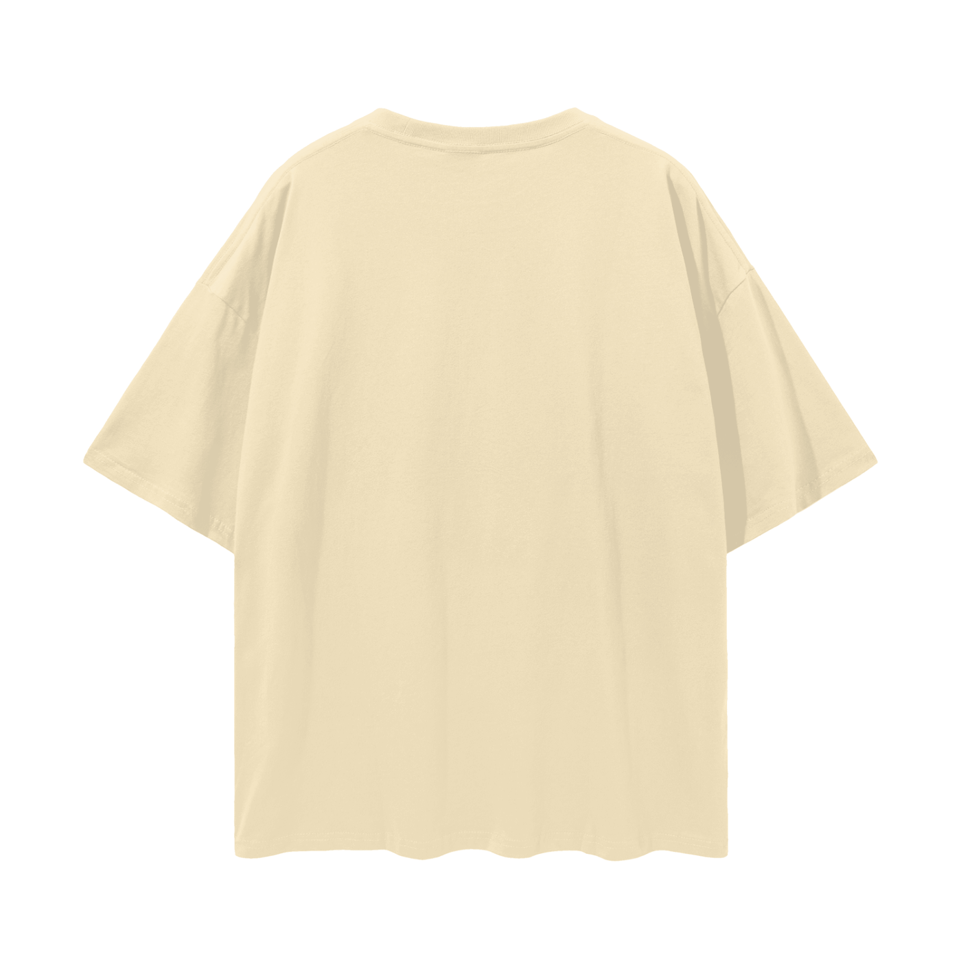 Beige t-shirt on a white background