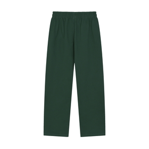 Green pants on a white background