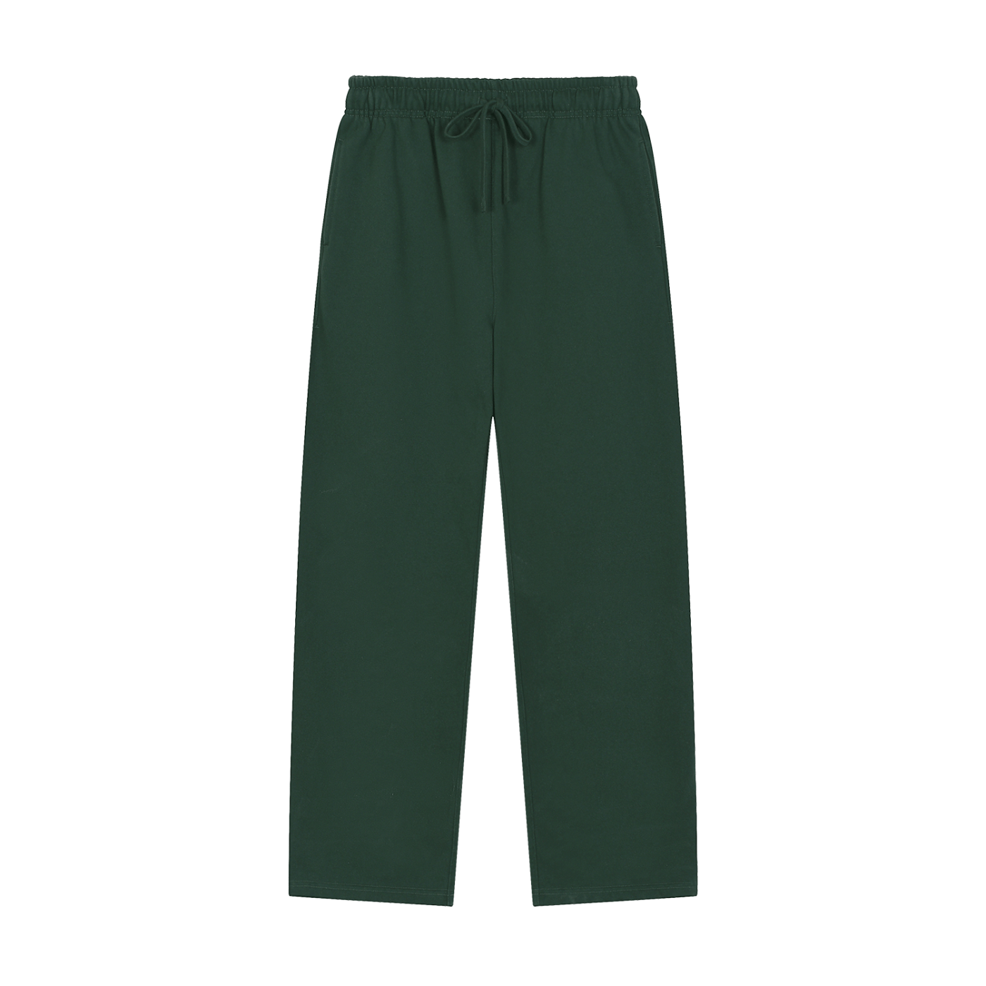 Green pants on a white background