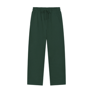 Green pants on a white background