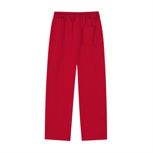 Red pants on a white background
