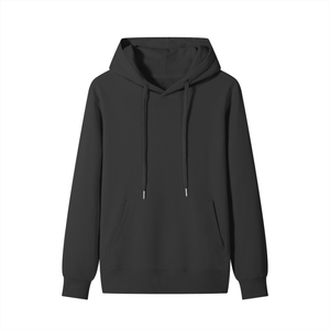 Black hoodie on a white background