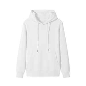 White hoodie on a white background