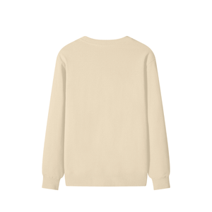 Beige long-sleeve shirt on a white background