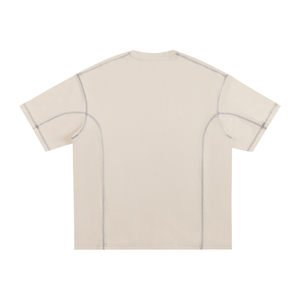 Beige t-shirt on a white background
