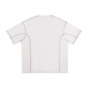 White t-shirt on a white background