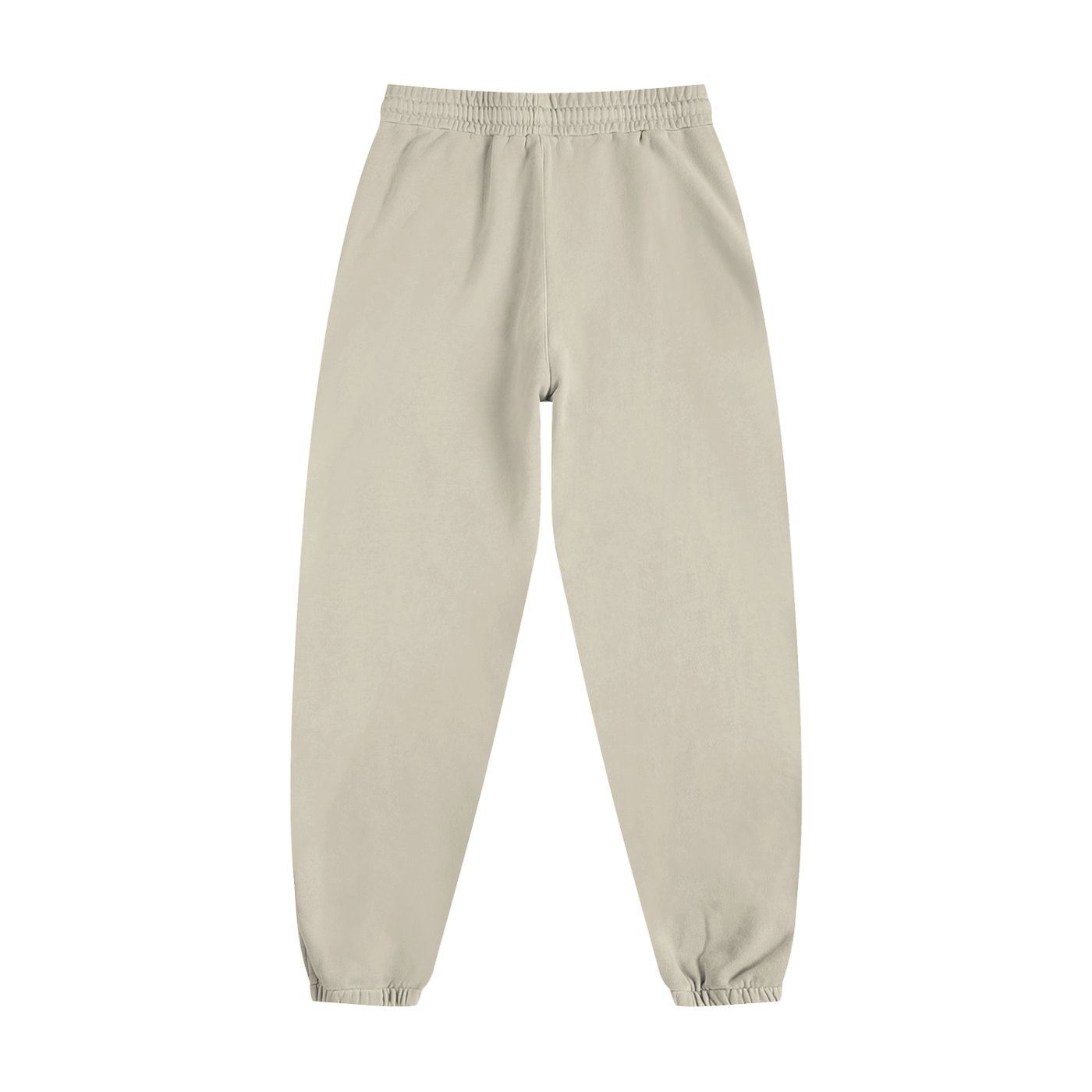 Beige sweatpants on a white background