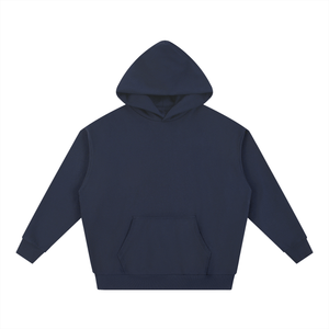 Navy blue hoodie on a white background