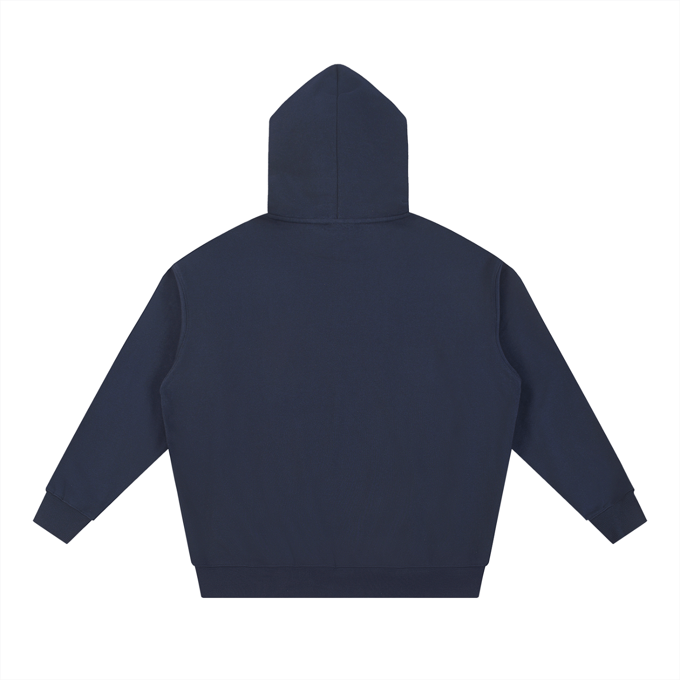 Navy blue hoodie on a white background