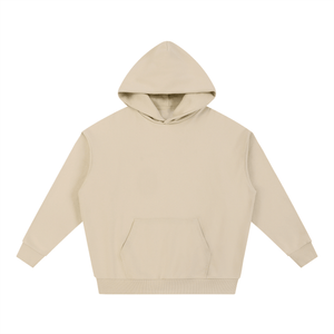 Beige hoodie on a white background