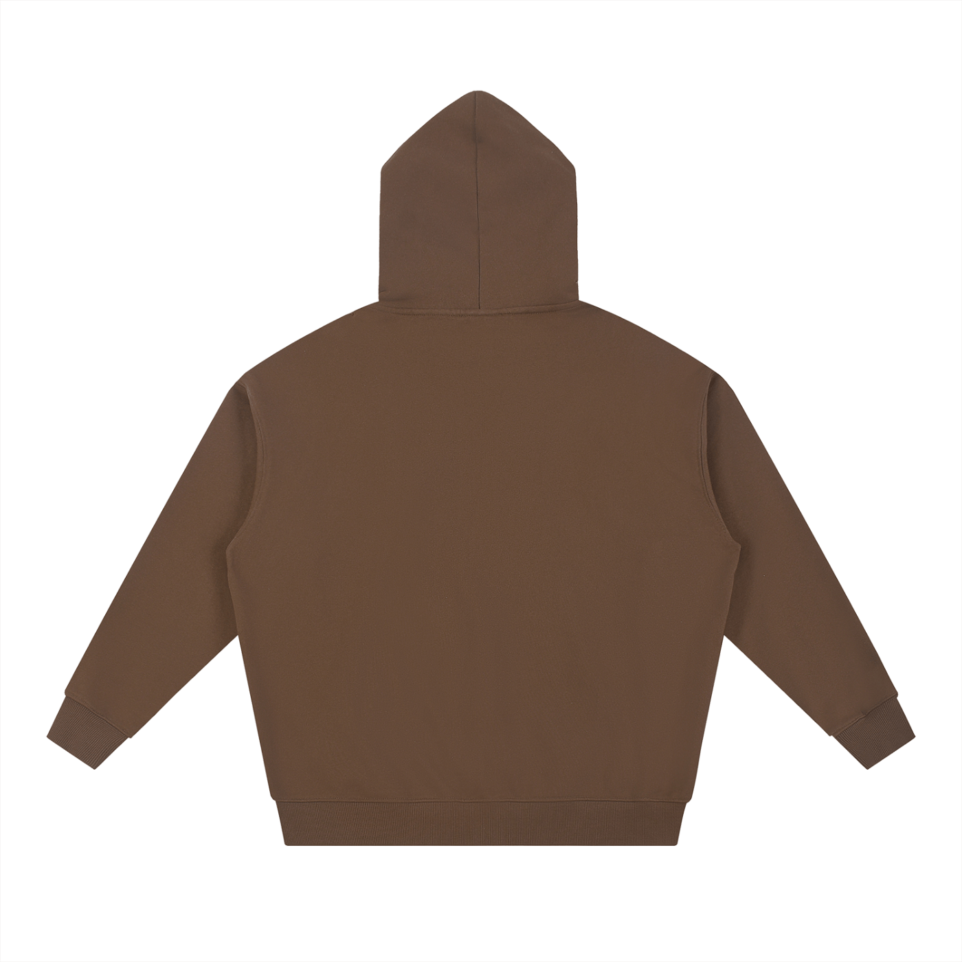Brown hoodie on a white background
