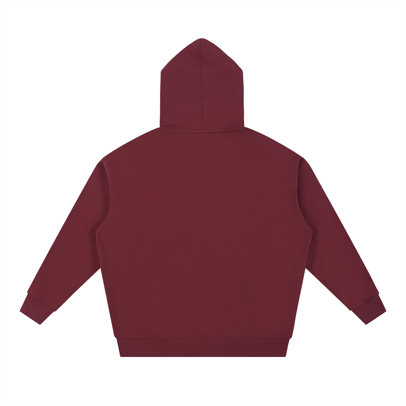 Maroon hoodie on a white background