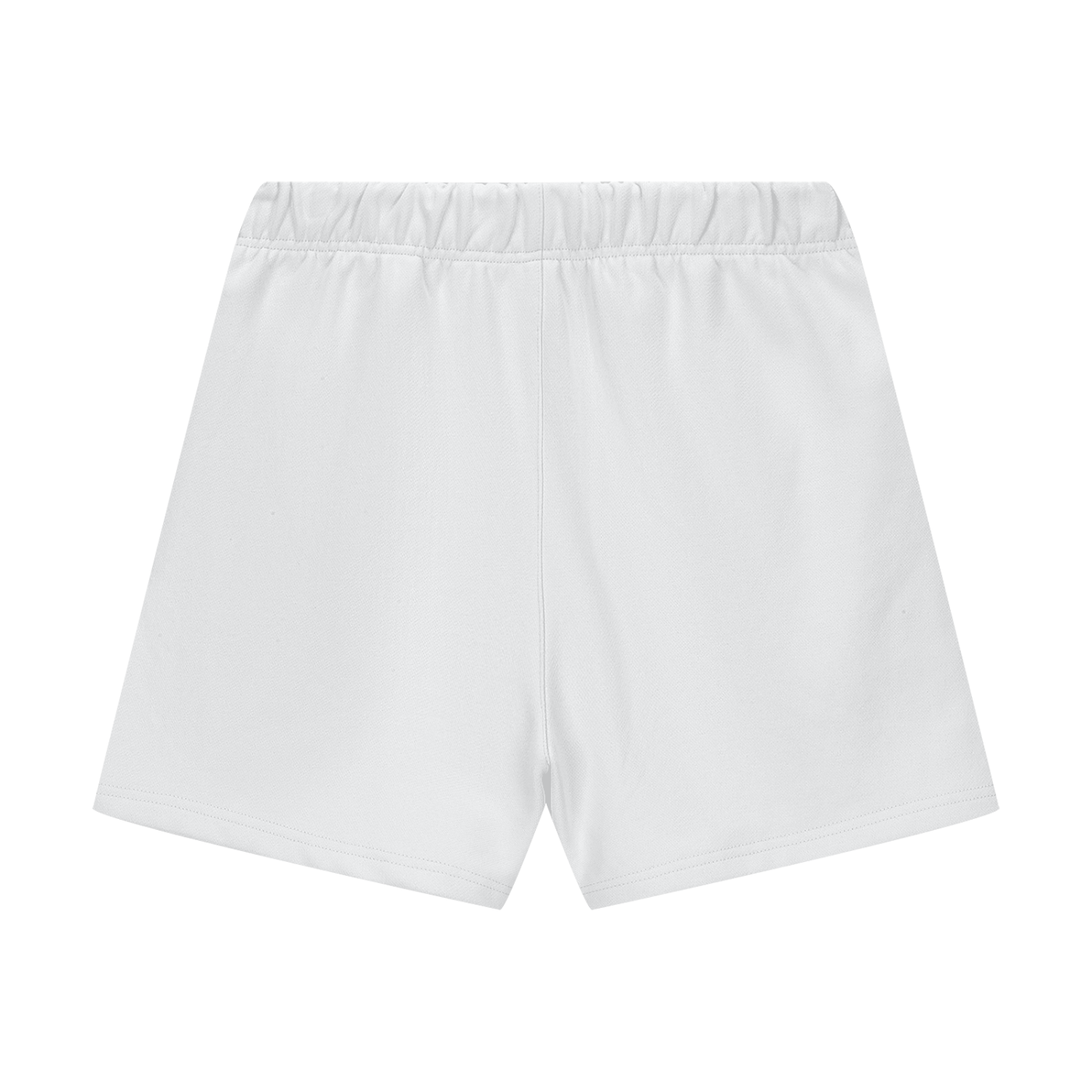 White shorts on a white background