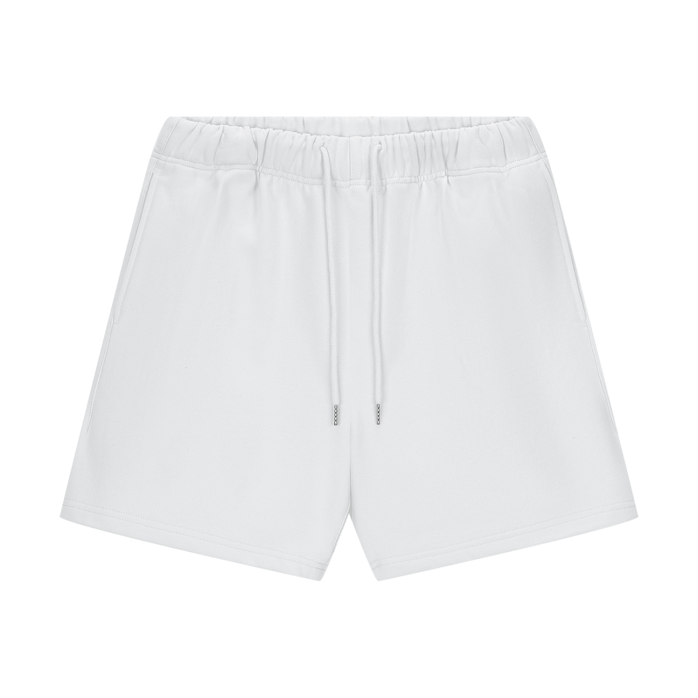 White shorts on a white background