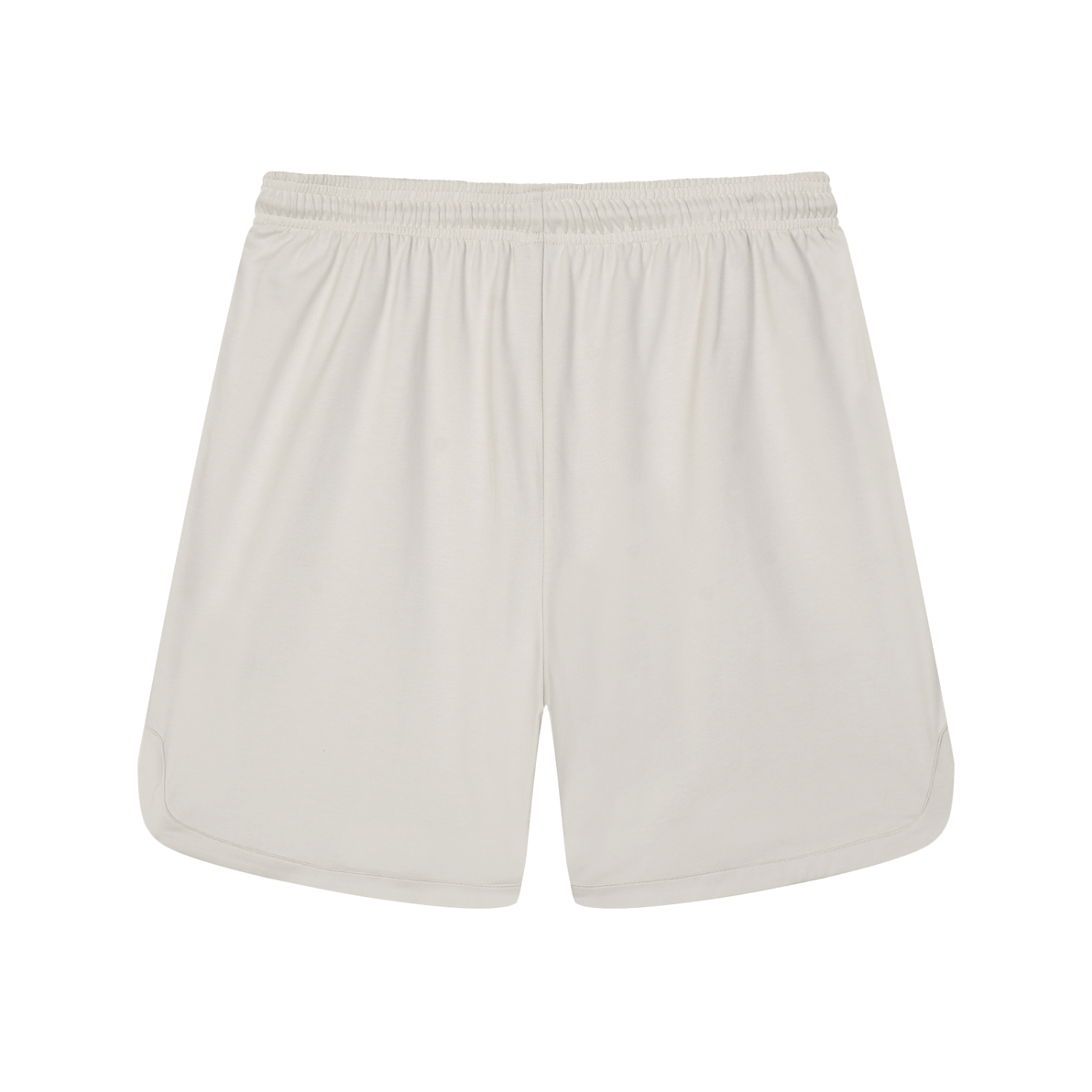 Beige shorts on a white background