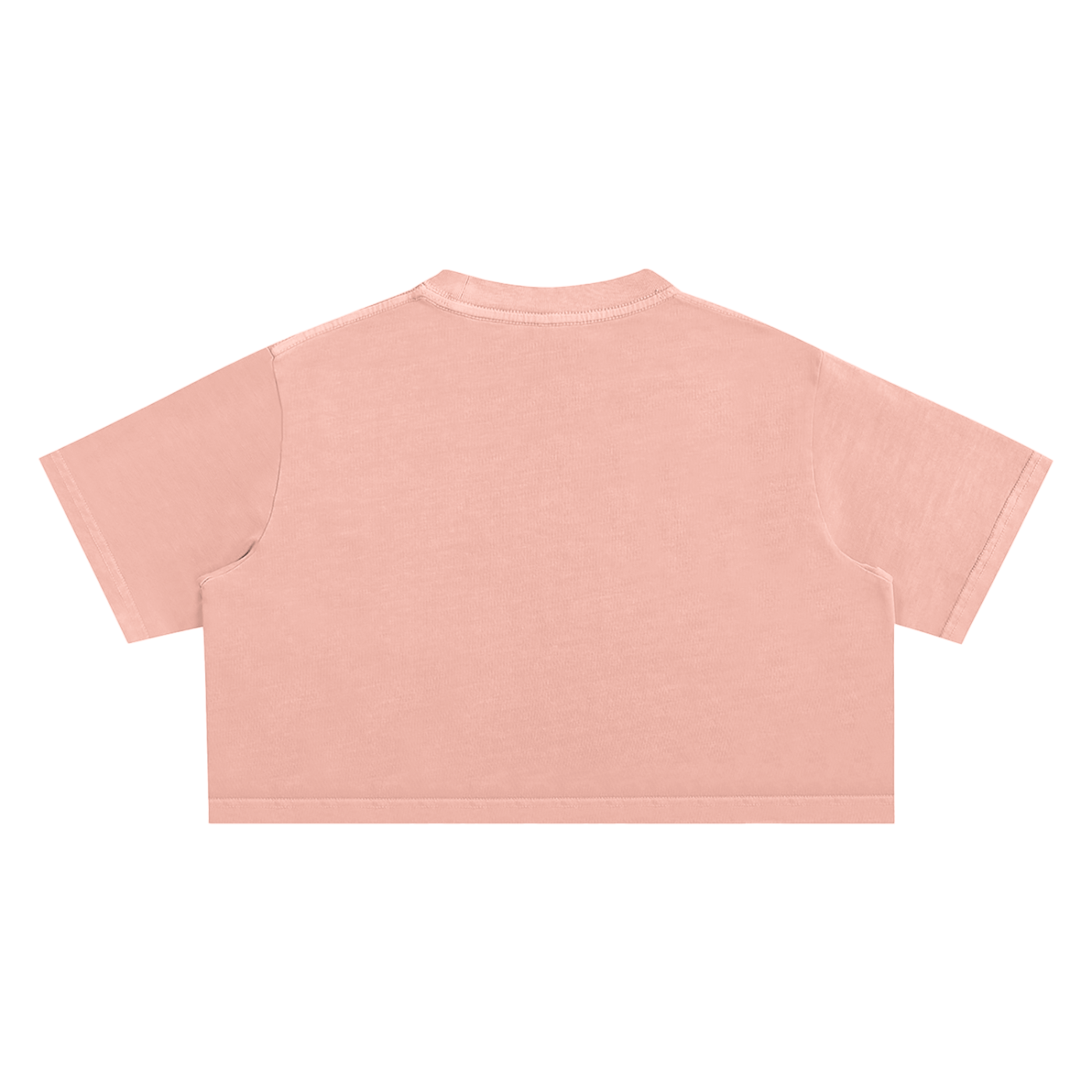 Pink crop top on a white background