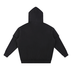 Black hoodie on a white background