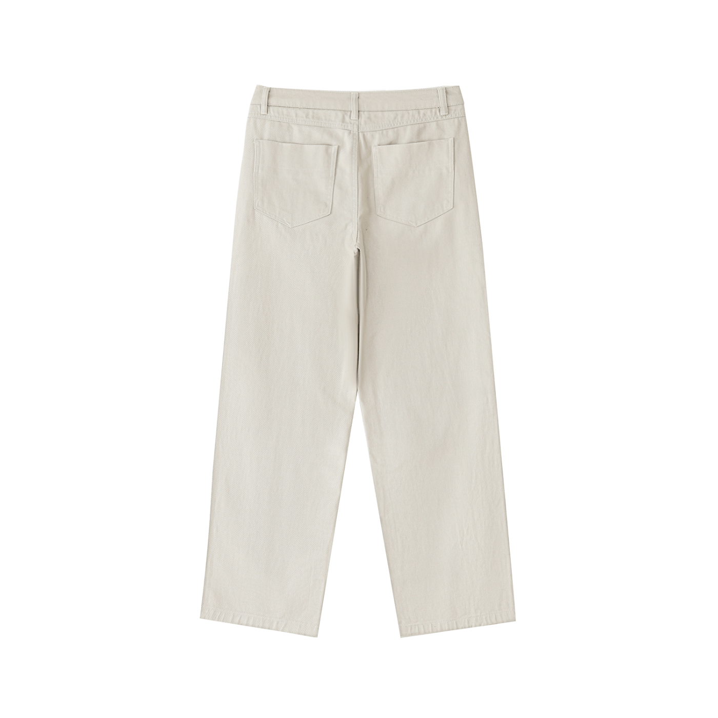 Beige pants on a white background