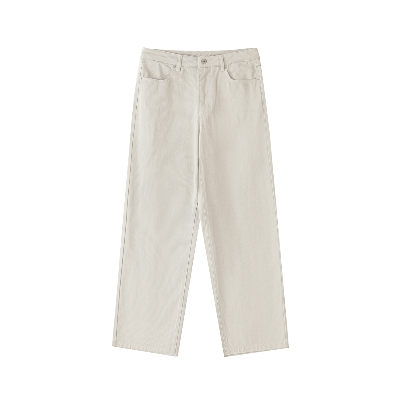 Beige pants on a white background