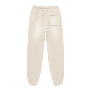 Beige sweatpants on a white background
