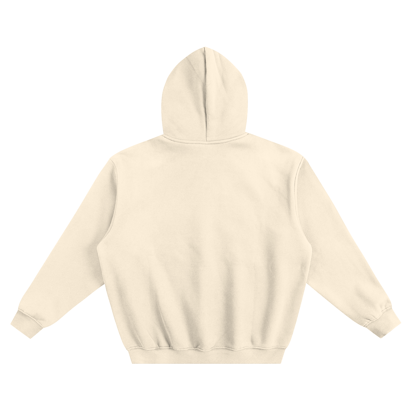 Beige hoodie on a white background