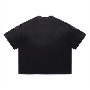 Black tee on a white background