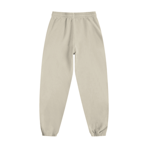 Beige sweatpants on a white background