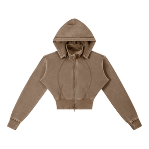 Brown hoodie on a white background