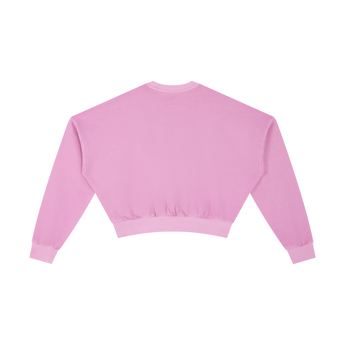 Pink sweatshirt on a white background