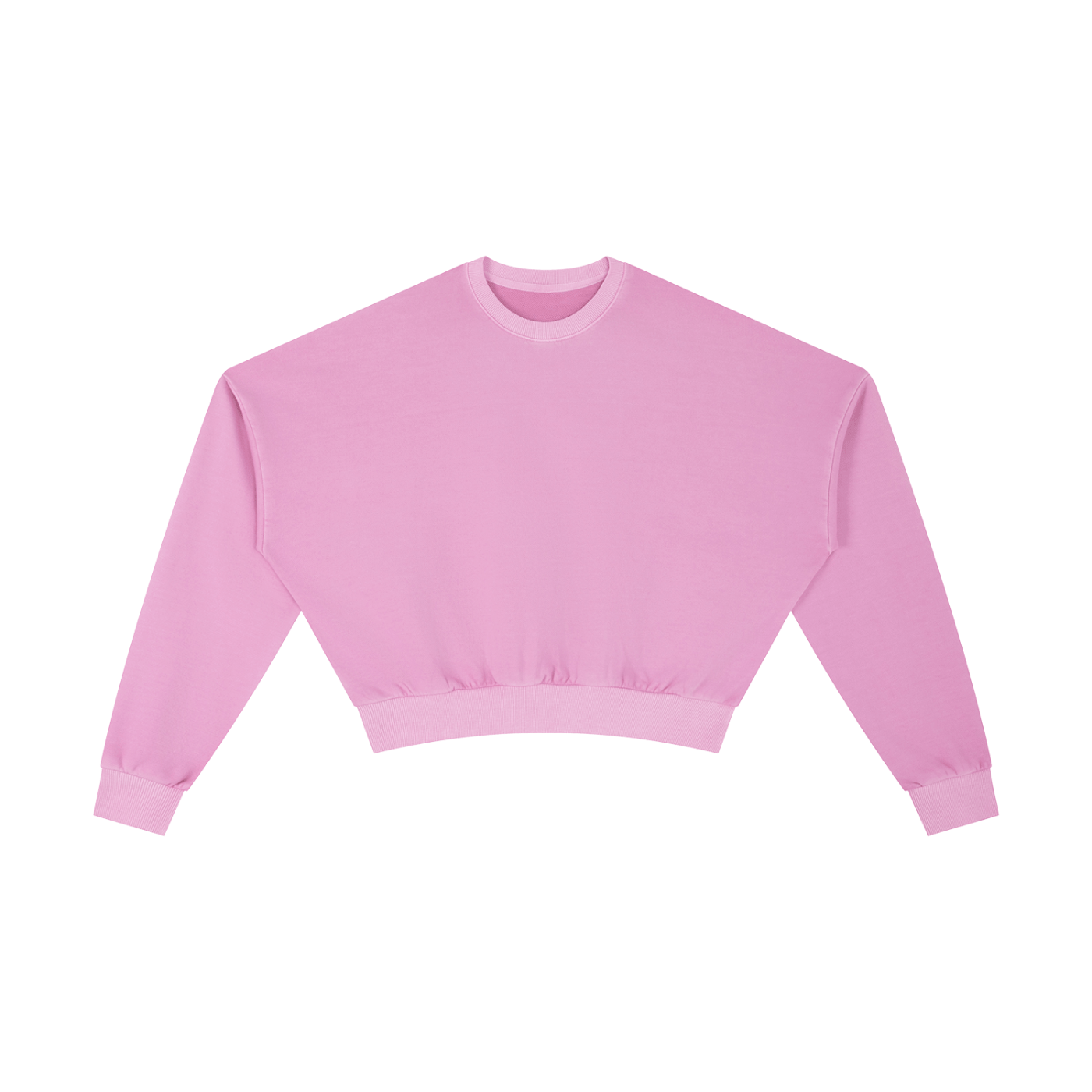 Pink sweatshirt on a white background