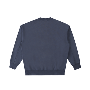 Navy blue sweatshirt on a white background
