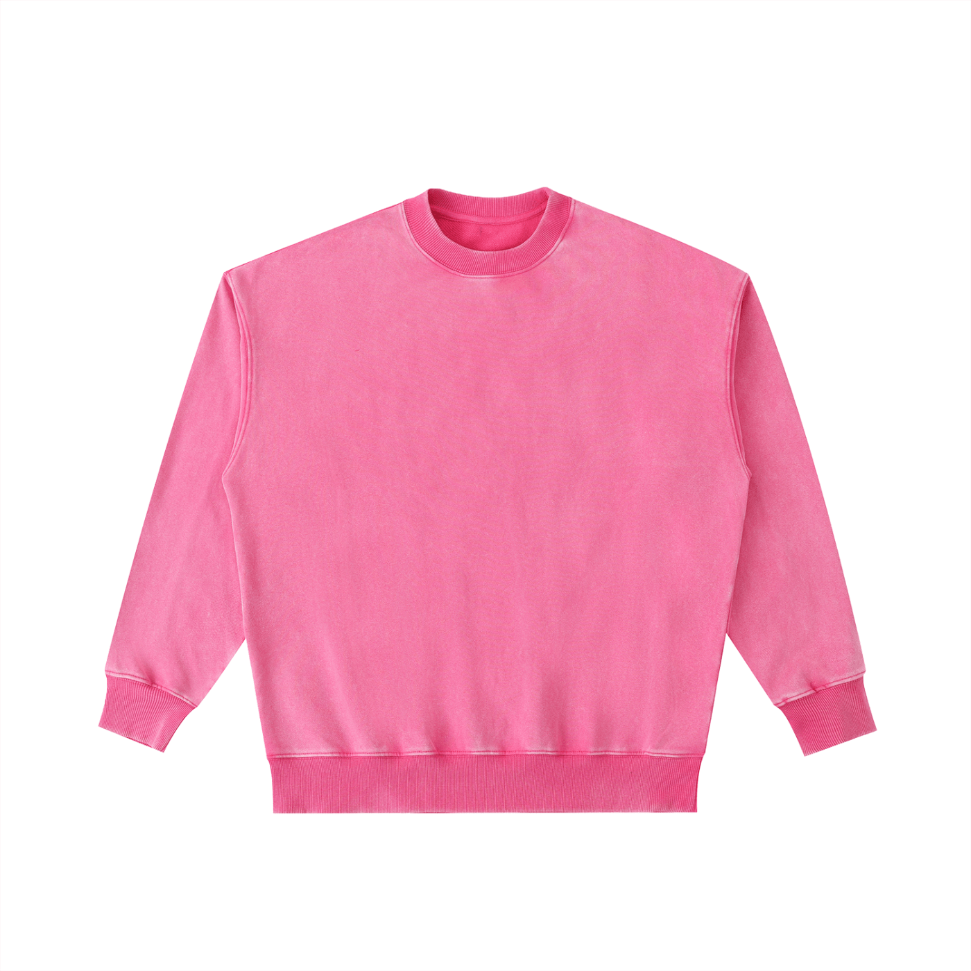 Pink sweatshirt on a white background