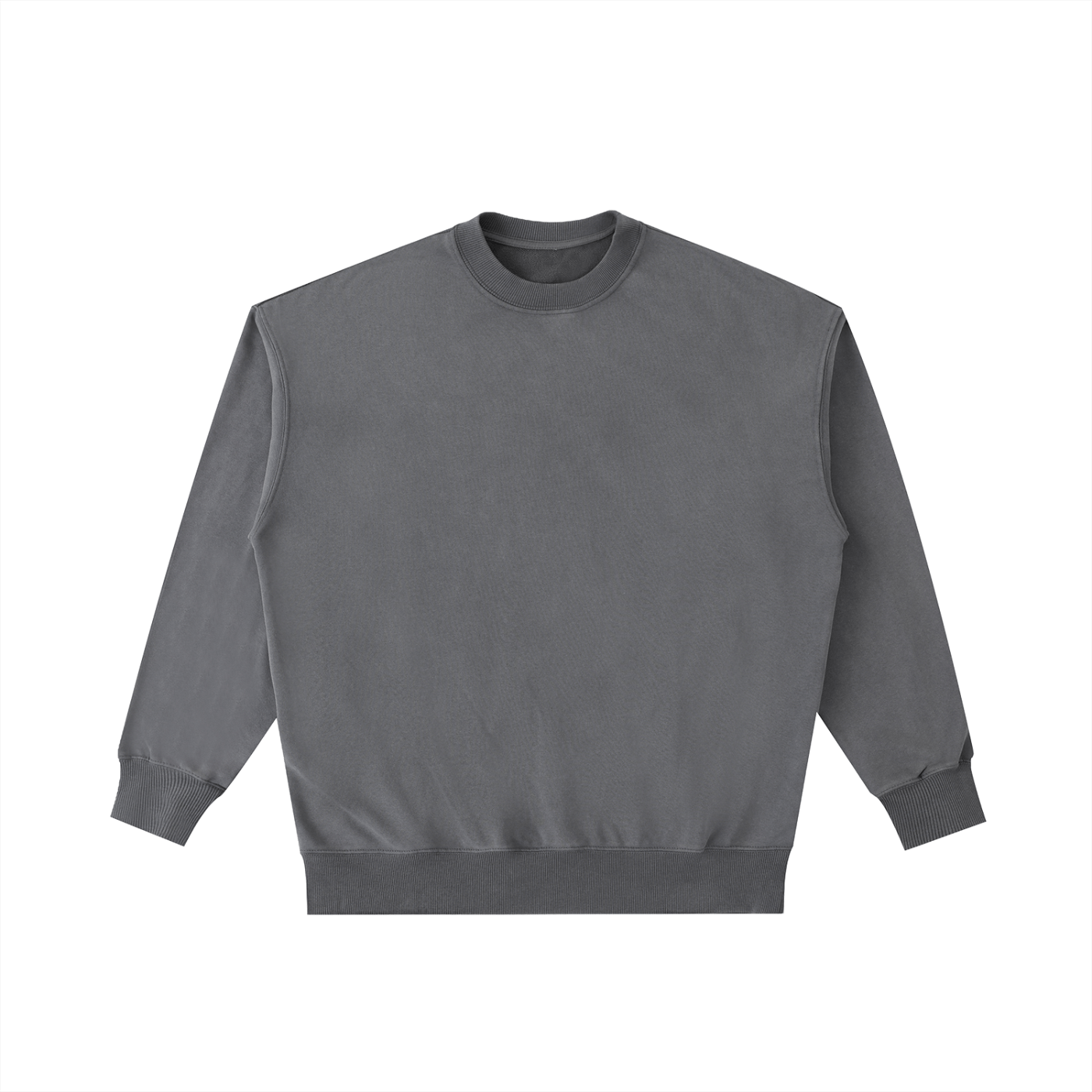 Gray sweatshirt on a white background