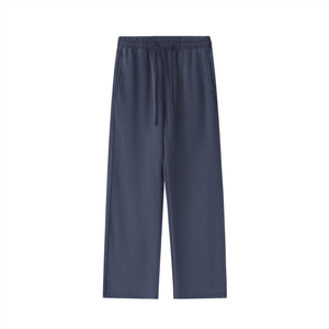 Navy blue pants on a white background