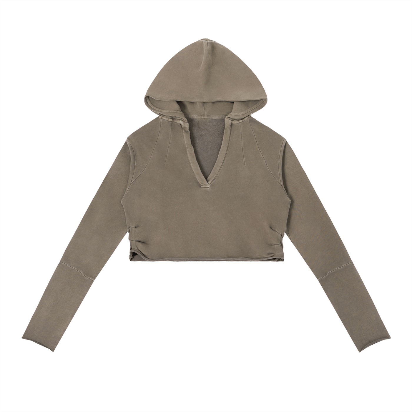 Brown hoodie on a white background