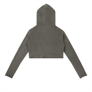 Gray hoodie on a white background