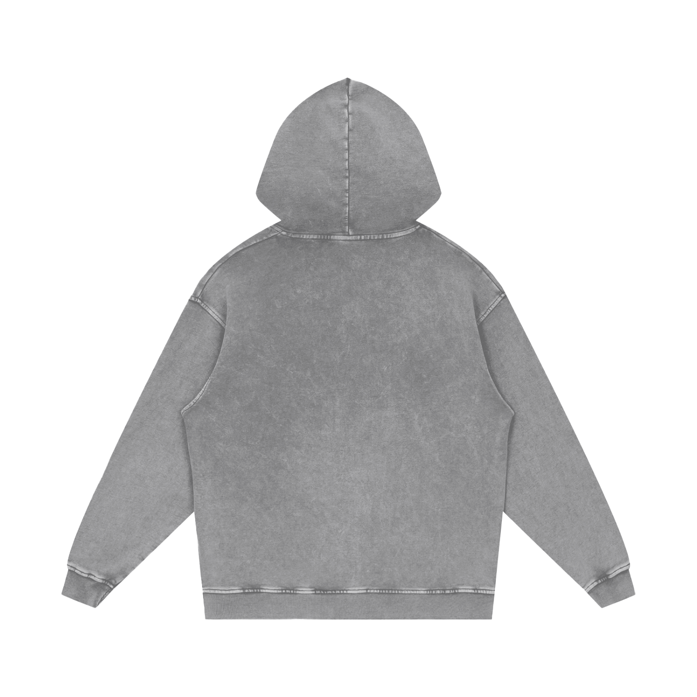 Gray hoodie on a white background