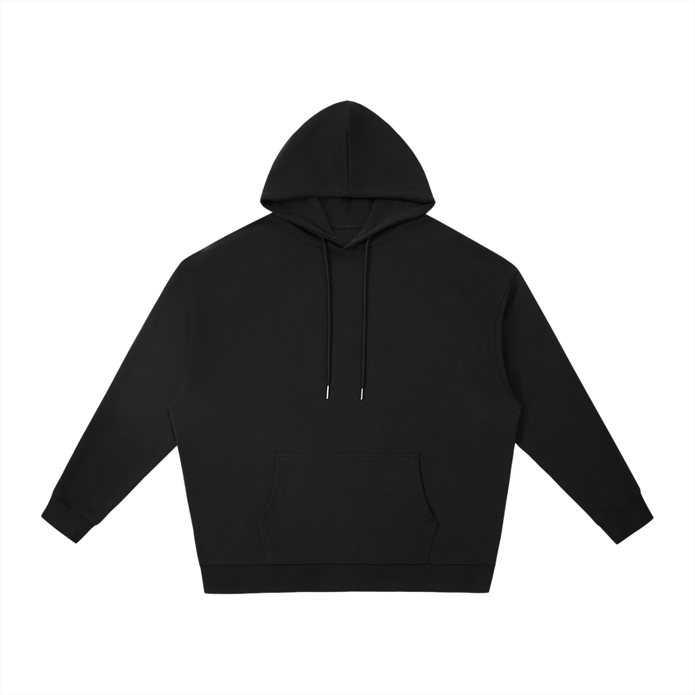 Black hoodie on a white background