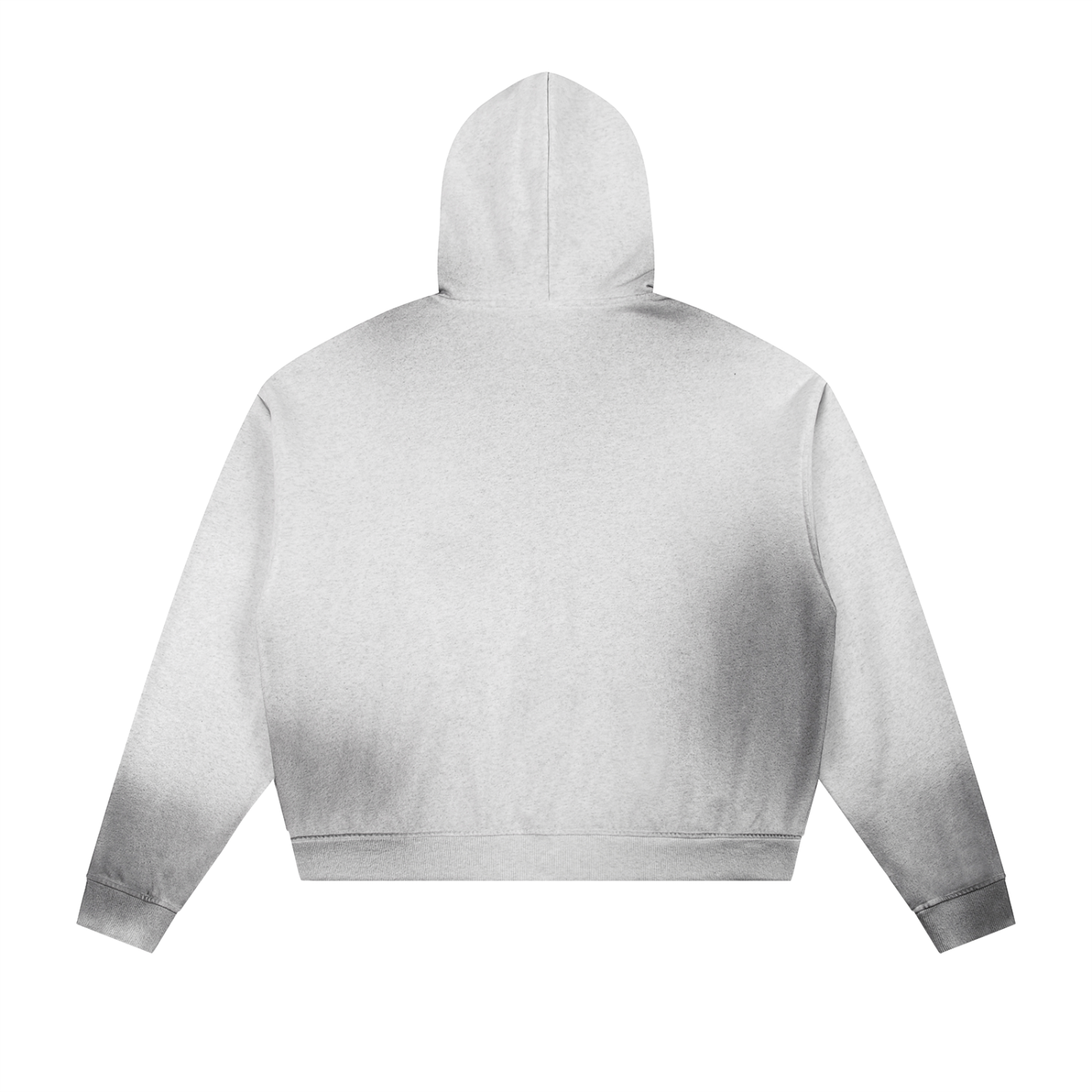 Gray hoodie on a white background