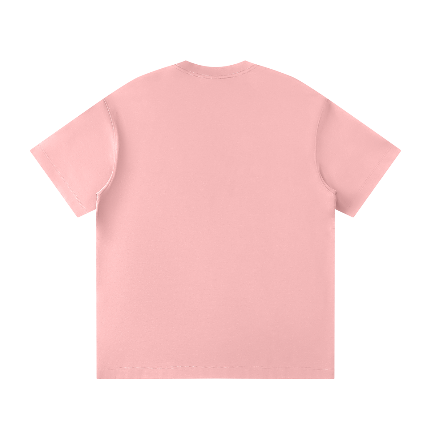 Pink t-shirt on a white background