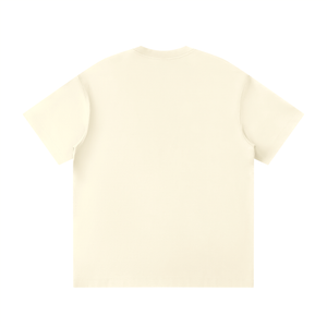 Beige t-shirt on a white background