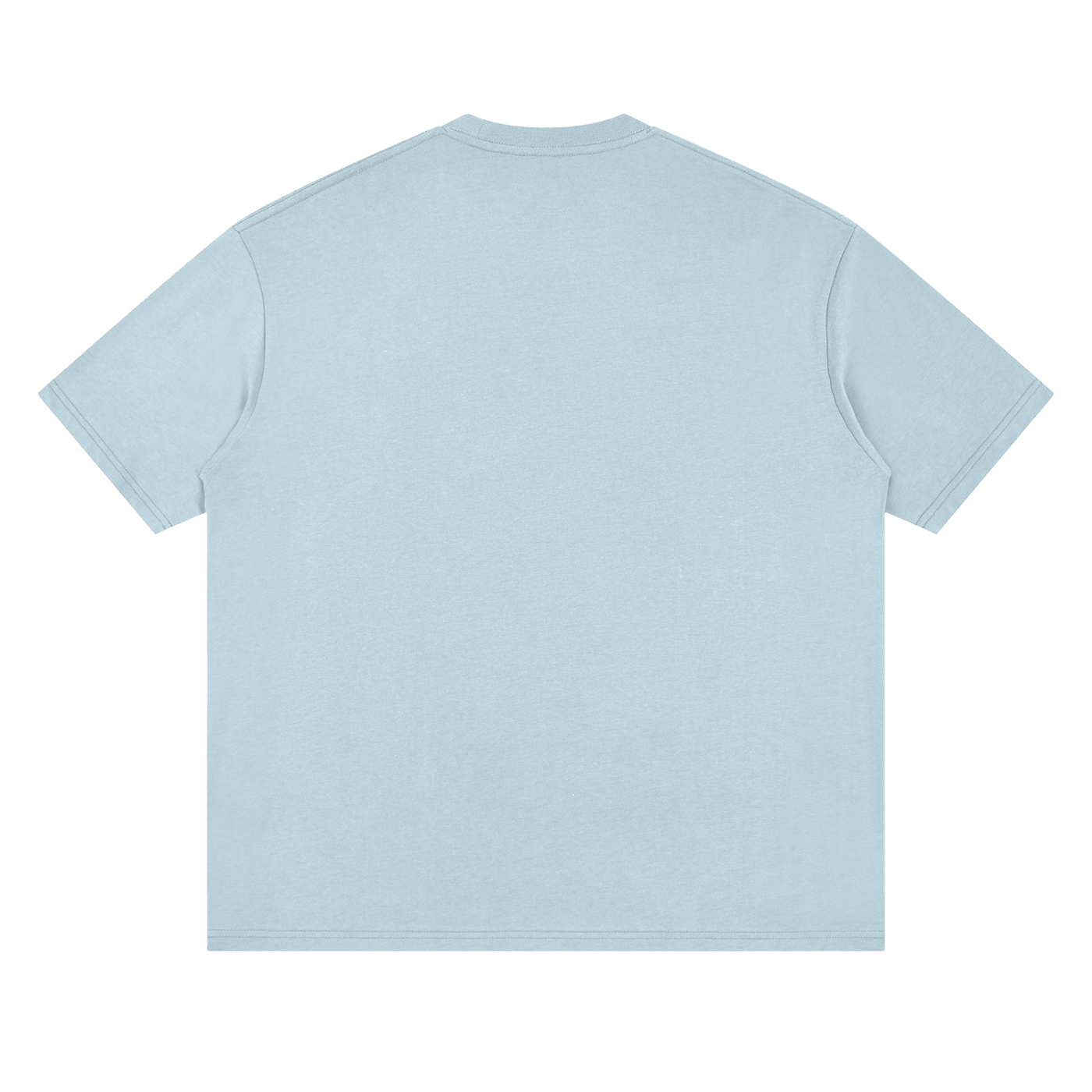 Light blue t-shirt on a white background