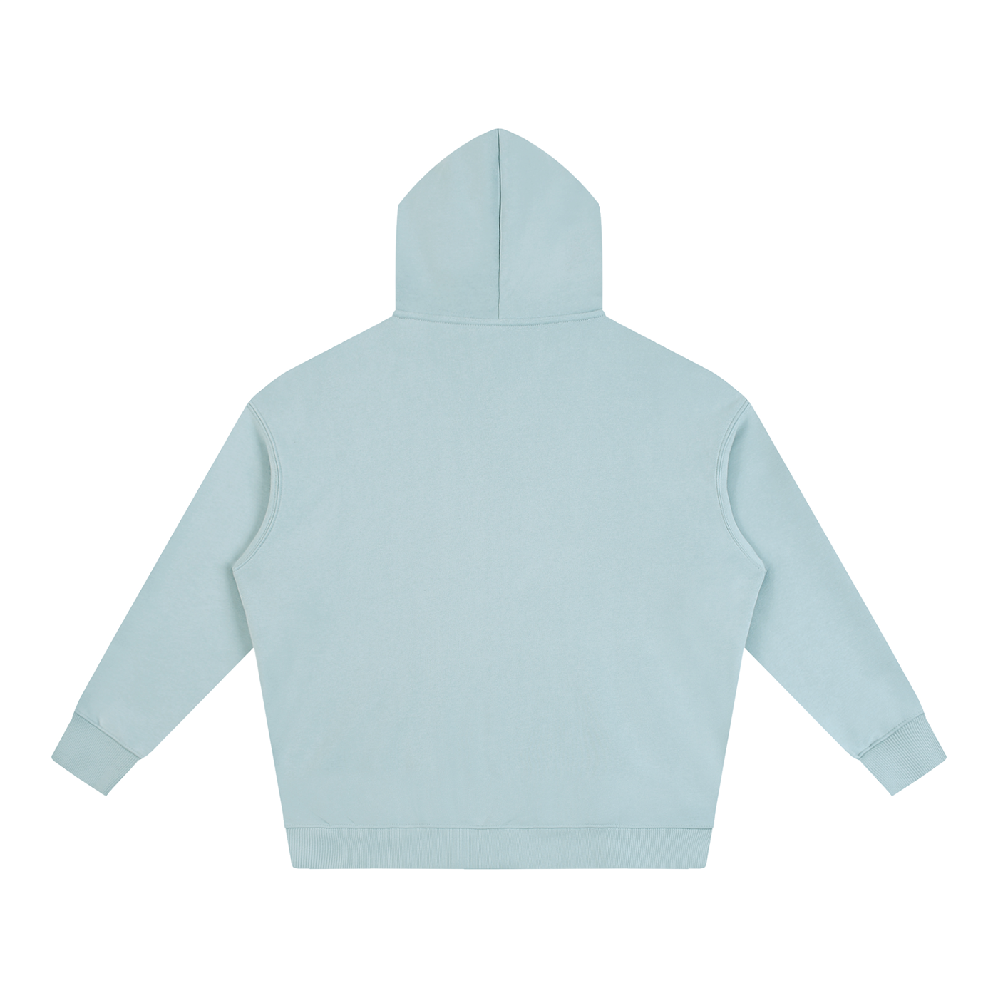 Light blue hoodie on a white background