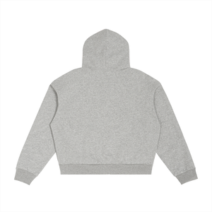 Gray hoodie on a white background