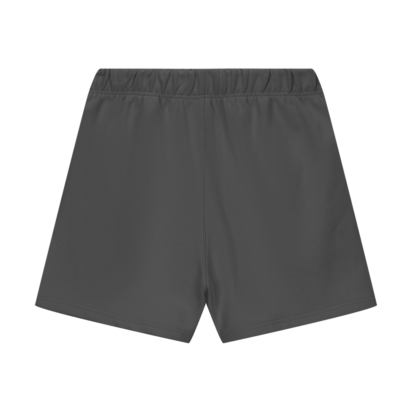 Dark gray shorts on a white background