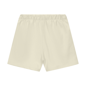Beige shorts on a white background